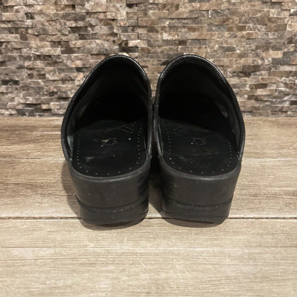 Dansko Slip On Clog Iridescent Size 37 Black - image 4